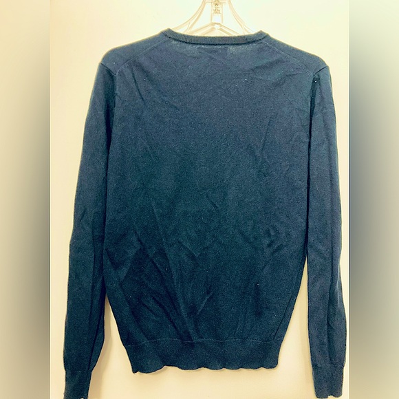 J. Crew Mercantile Men's Wool Cotton Blend Sweater Navy Size Medium - Picture 2 of 6